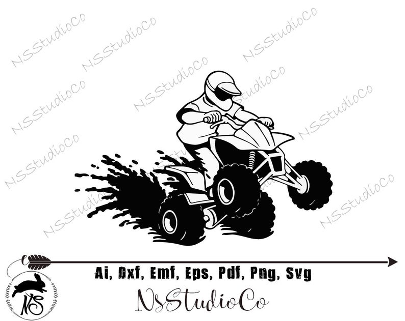 794x631 Wheeler Vector Atv Stickers Cricut Etsy
