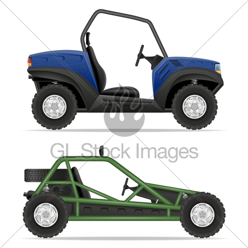 500x500 Atv Car Buggy Off Roads Vector Illustration Gl Stock Images