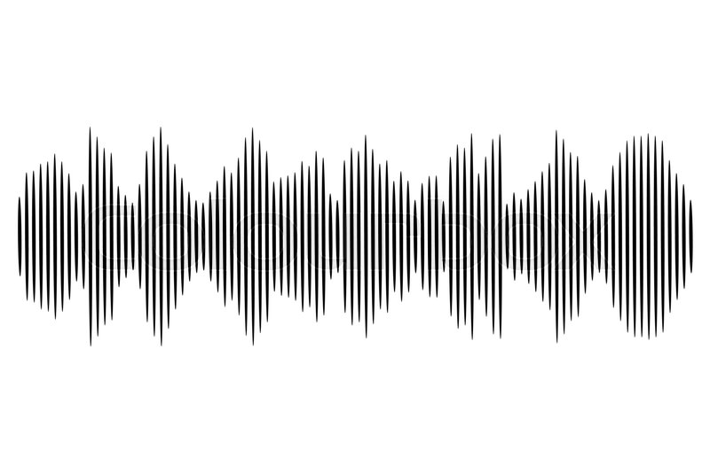 800x534 Black Sound Wave Vector Audio Stock Vector Colourbox
