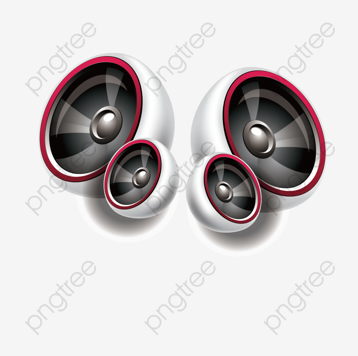 1200x1195 Hand Drawn Vector Audio Speakers, Hand Painted, Vector, Effect