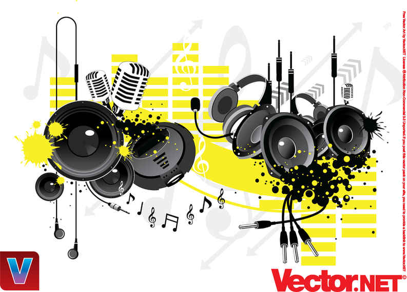 793x570 Music Equipement Vector Microphone Vector Headset Vector Audio