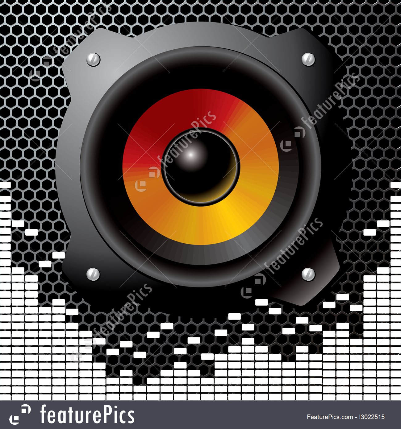 1299x1391 Vector Audio Speaker