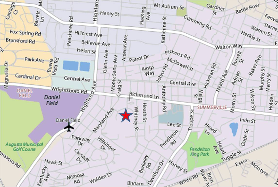 1145x773 Map Of Augusta Ga And Travel Information Download Free Map