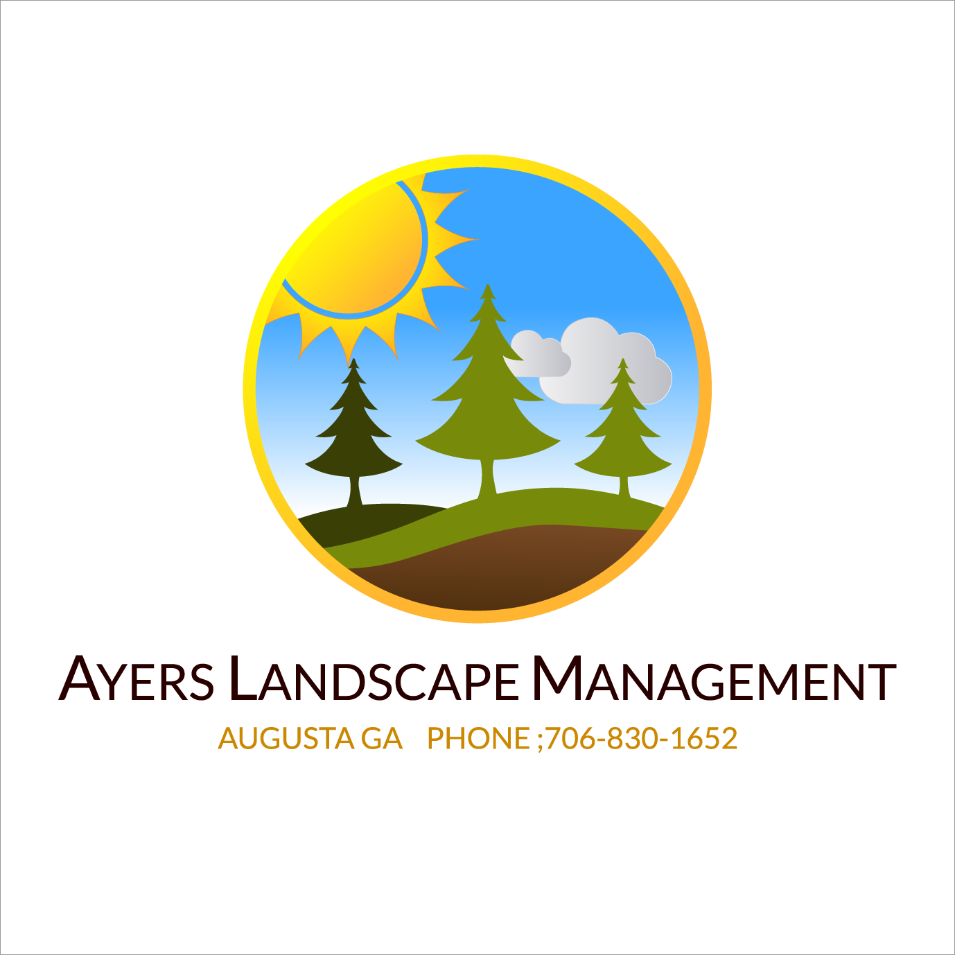 1378x1378 Serious, Colorful, Property Management Vector Design For Outdoor