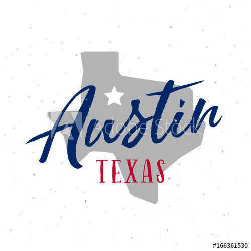 500x500 Austin Texas T Shirt Design Vector Vintage Illustration