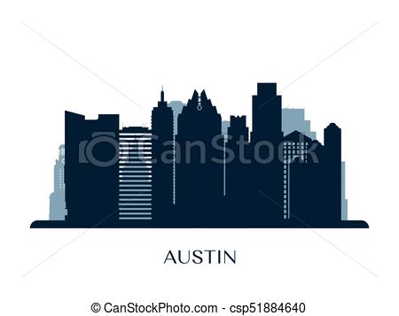 450x357 Collection Of 'silhouette Austin' Download More Than Images