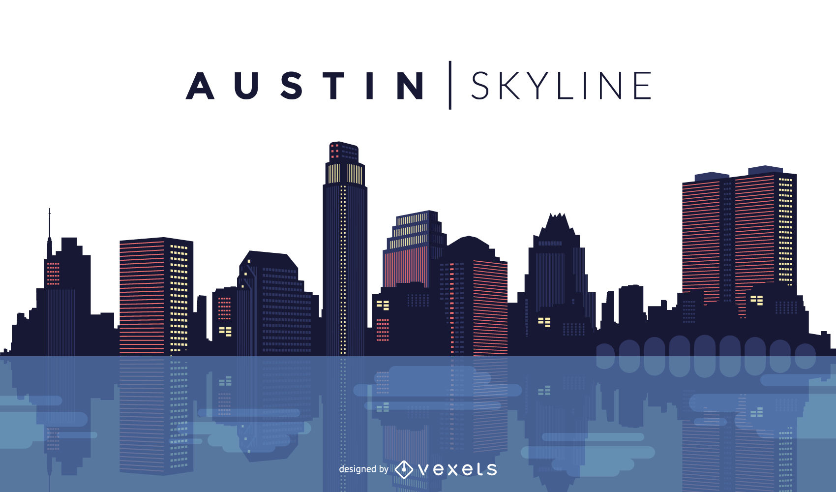 1700x1000 Huge Collection Of 'austin Skyline Silhouette' Download More Than