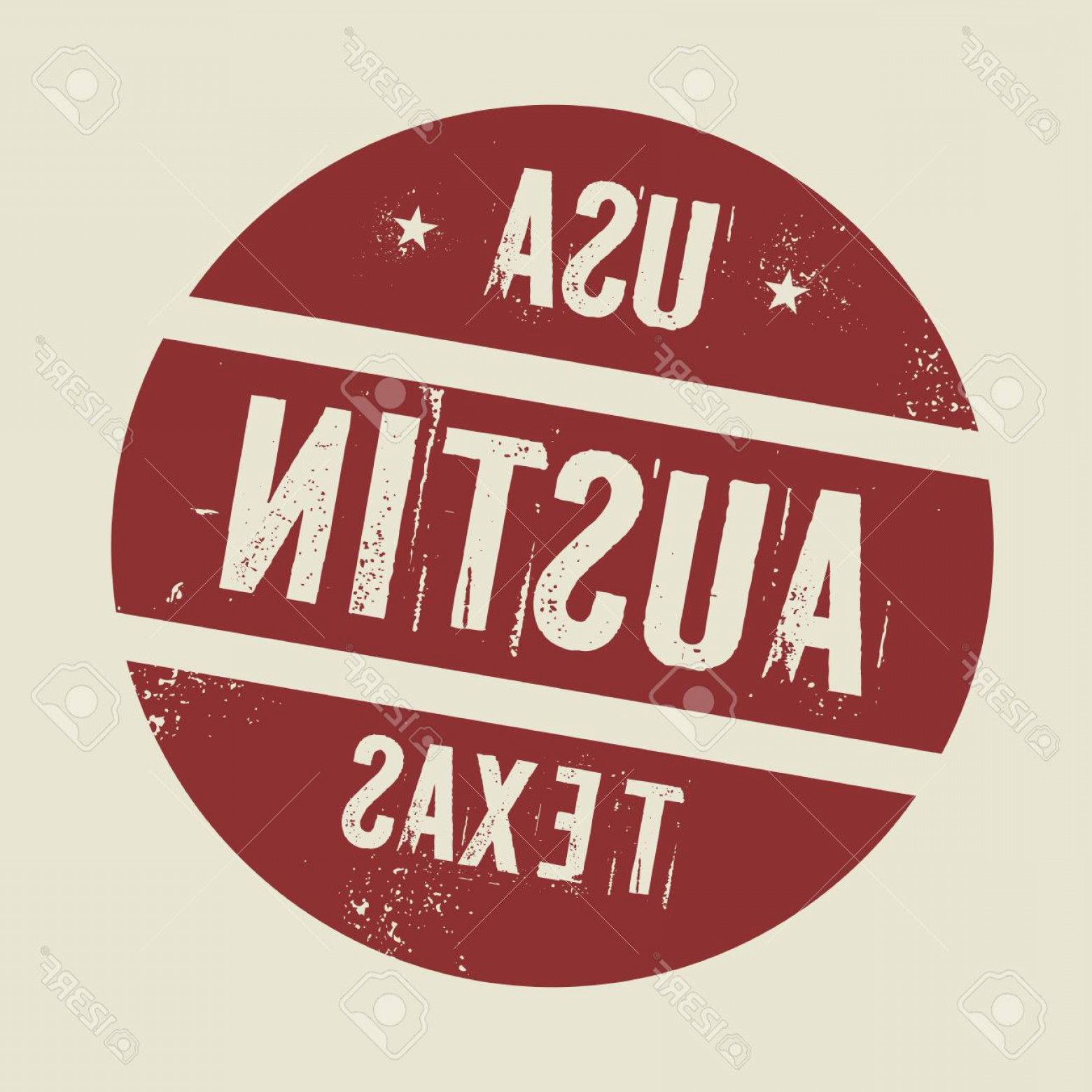 1560x1560 Photostock Vector Grunge Vintage Round Stamp With Text Austin