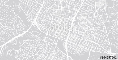 500x253 Vector City Map Of Austin, Texas Stock Image And Royalty Free