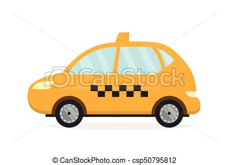 450x323 Taxi, Plano, Moderno, Auto Amarillo, Vector, Taxi Taxi, Plano