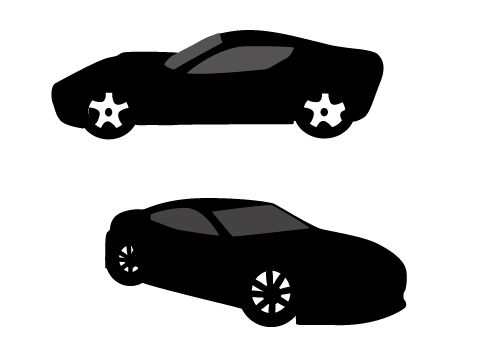 500x350 Free Car Silhouette Vector Graphics For Print Advertisement
