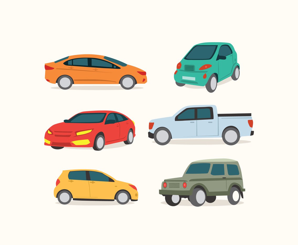 1136x936 Various Cars Vector Vector Art Graphics
