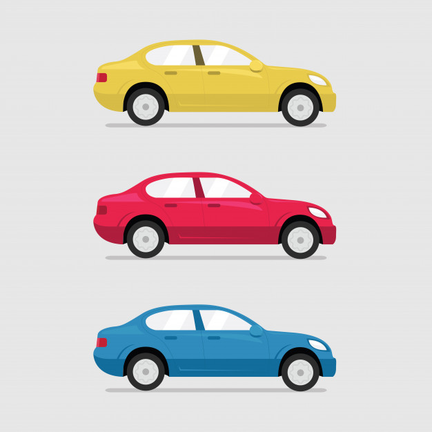 626x626 De Auto Plano Con Vista Lateral Descargar Vectores Premium
