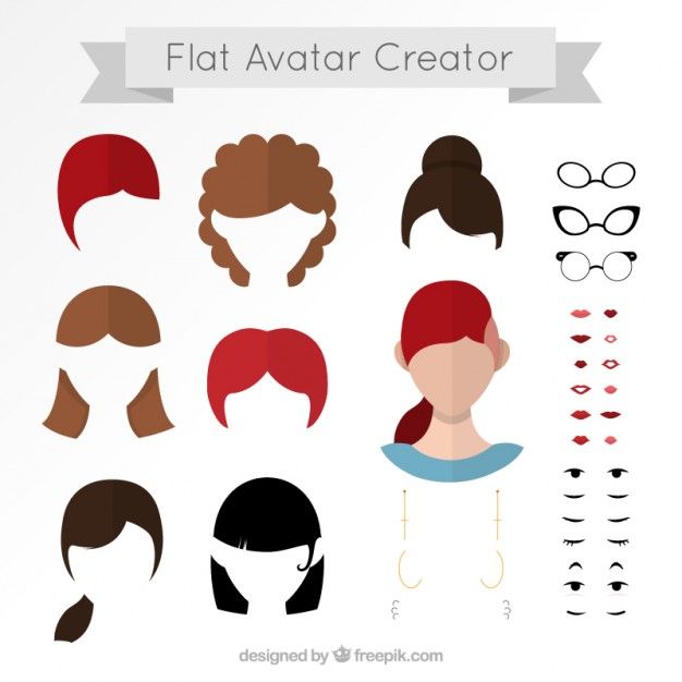 626x626 Flat Avatar Creator Free Vector Business Ideas In Avatar
