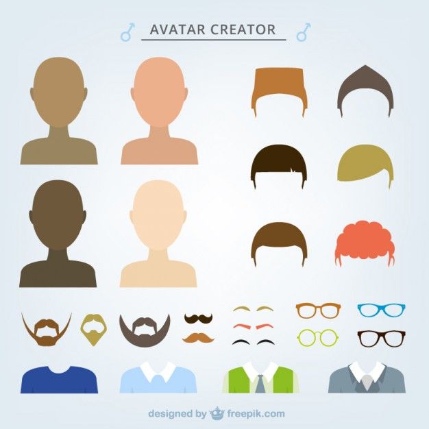 626x626 Male Avatar Creator Free Vector And Picture In Avatar