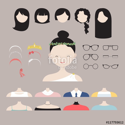 500x500 Woman Avatar Creator Stock Image And Royalty Free Vector