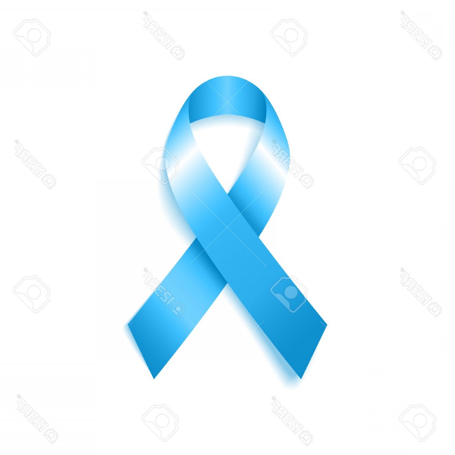 1560x1560 Photostock Vector Light Blue Awareness Ribbon Prostate Cancer
