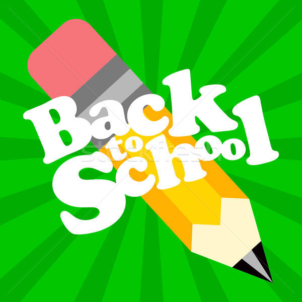 600x600 Back To School Vector Text Graphic Icon Vector Illustration