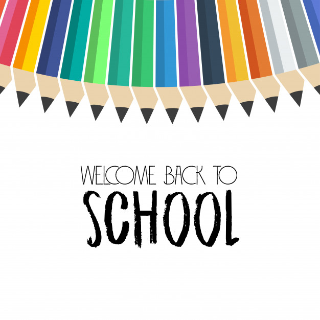 626x626 Back To School Design With White Background Vector Vector Free