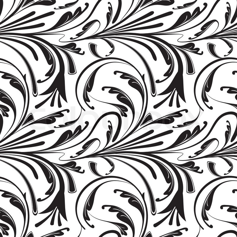 Seamless Floral Background Of Black Stock Vector Colourbox 800x800 Seamless Floral Background Of Black Stock Vector Colourbox