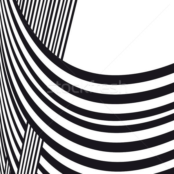 Abstract Background Black And White Curve Lines With Frame 600x600 Abstract Background Black And White Curve Lines With Frame