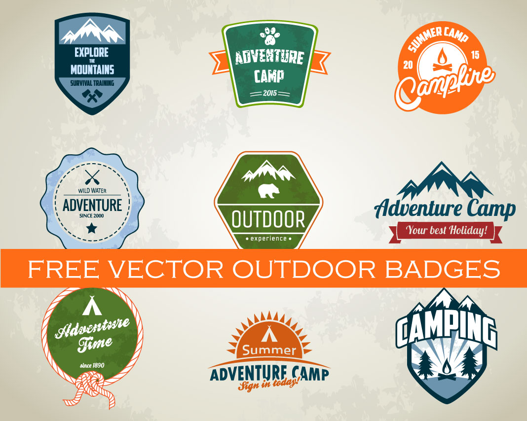 Free Camping And Outdoor Badges Vector Pack Vector Freebies 1068x854 Free Camping And Outdoor Badges Vector Pack Vector Freebies