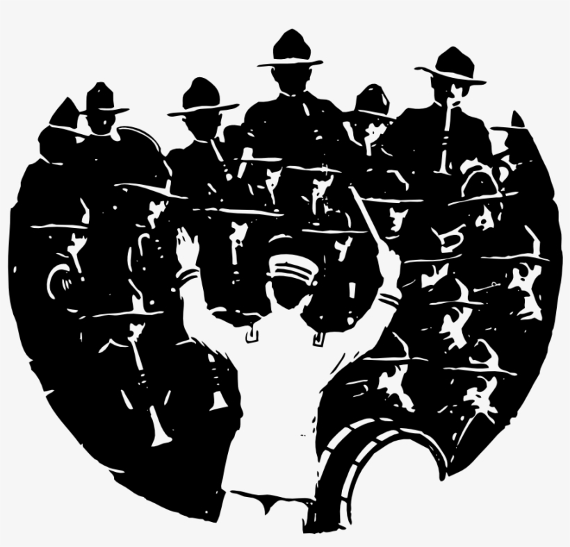 820x787 Free Vector Band And Conductor Clip Art
