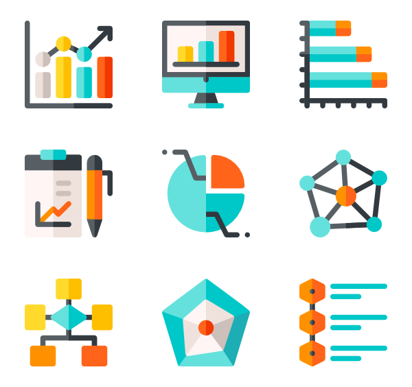 600x564 Bar Chart Icons
