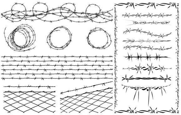 579x368 Barbed Wire Vector Free Vector In Encapsulated Postscript
