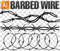 199x170 Barbed Wire Clipart Vector