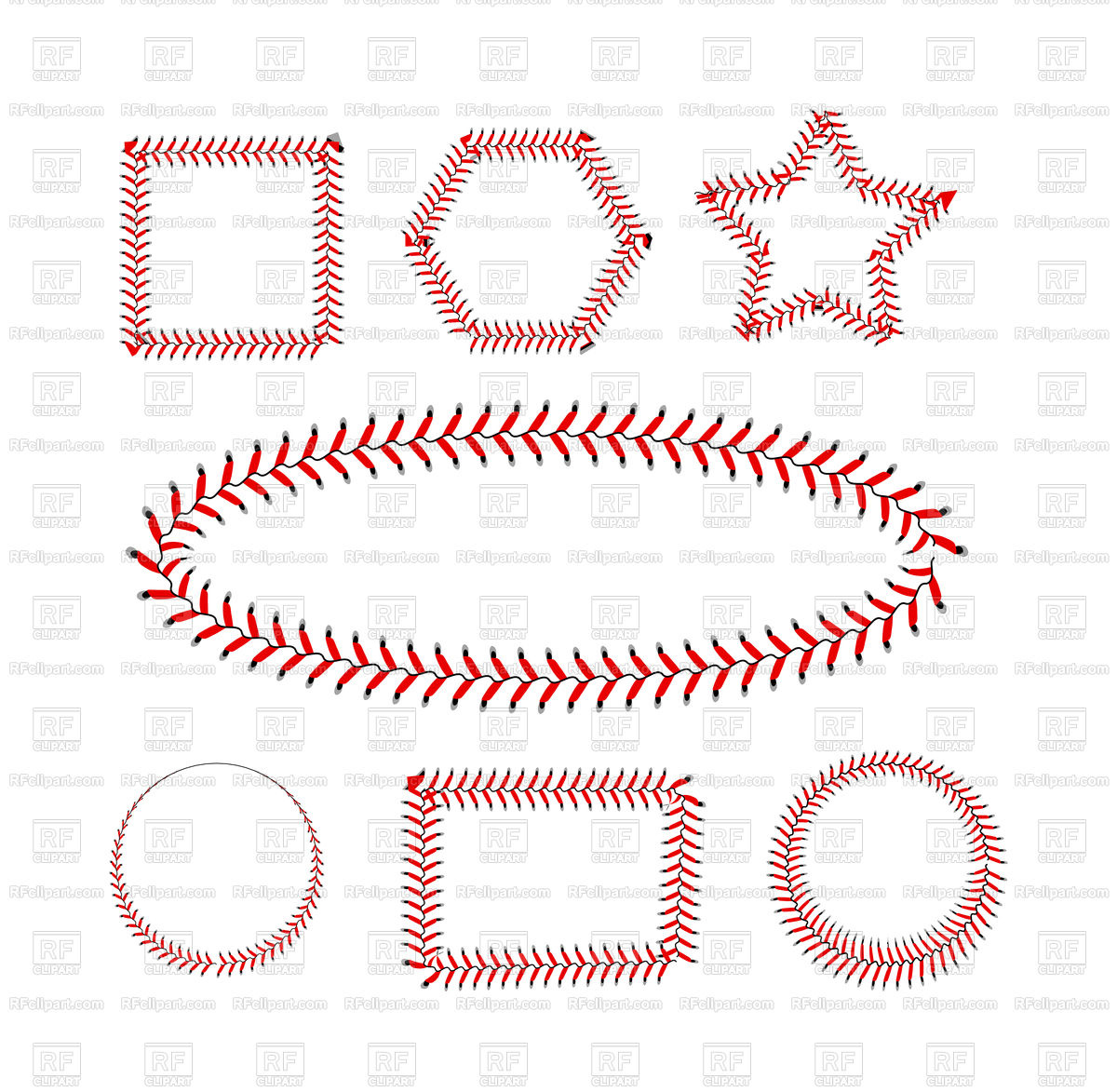 1200x1173 Baseball Lace Frames Vector Image Of Sport And Leisure
