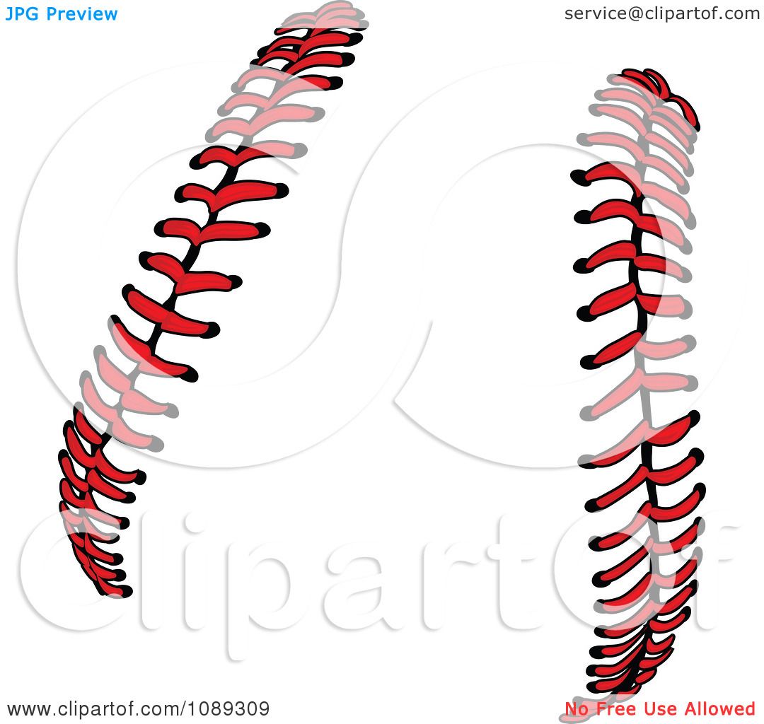 1080x1024 Clipart Red Baseball Lace Stitches
