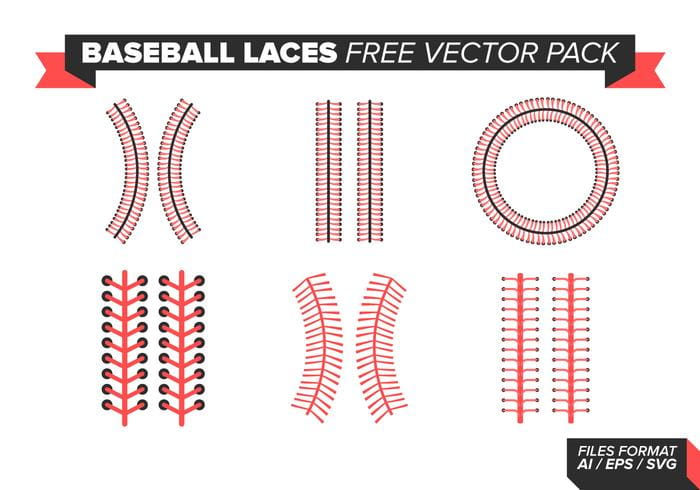 Baseball Laces Free Vector Pack Free Graphics. 