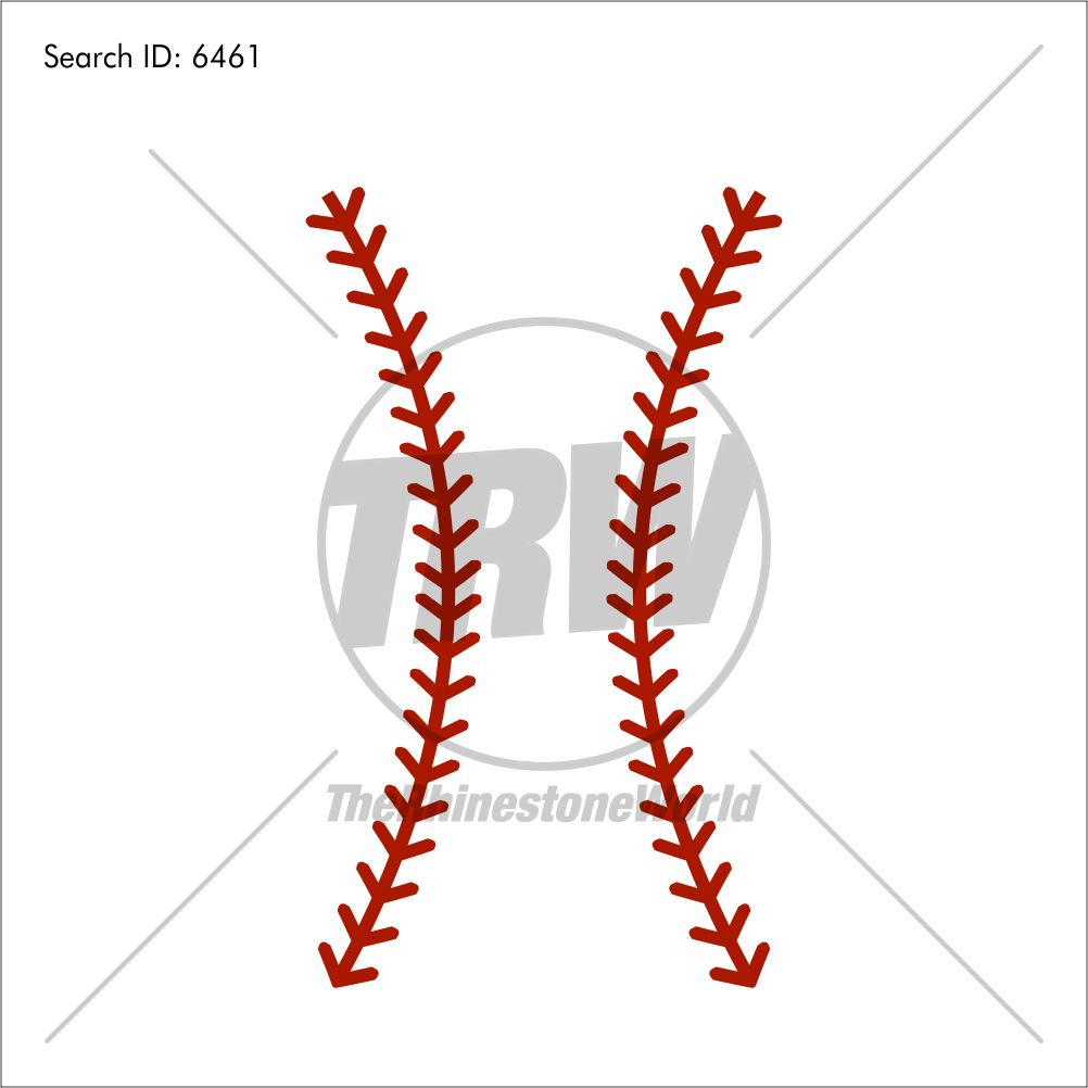 1002x1002 Baseball Laces Vector Design