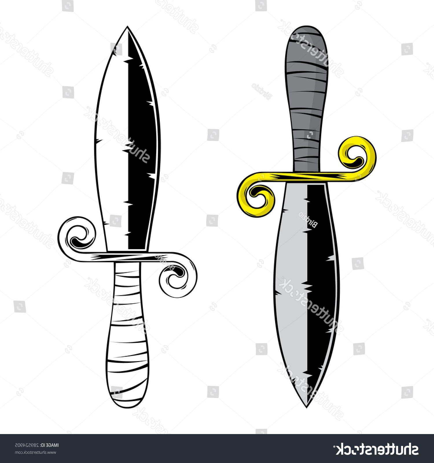 1500x1600 Hd Dagger Vector Design Drawing Free Vector Art, Images