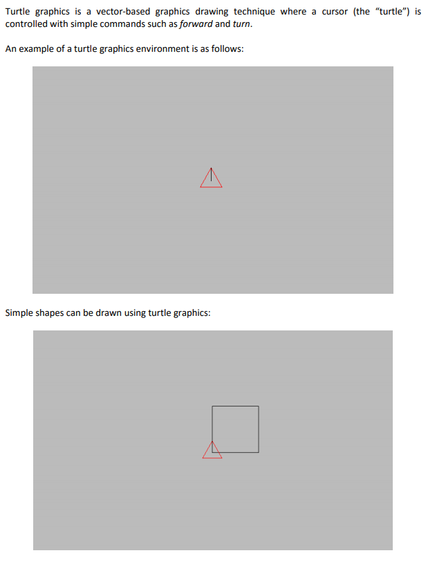 645x813 Turtle Graphics Is A Vector Based Graphics Drawing