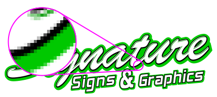 429x192 Raster Vs Vector Signature Signs Graphics