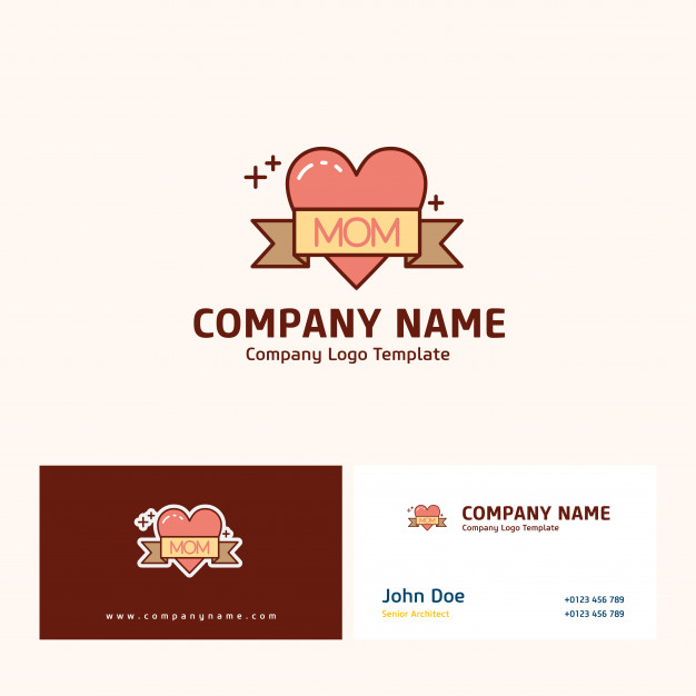 626x626 Company Logo Design With Name Based On Mother's Day Vector Vector