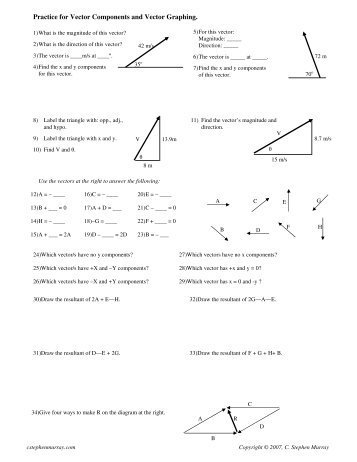 Worksheet Vector Math Practice at Vectorified.com | Collection of