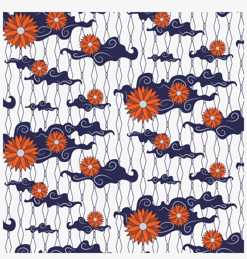 Batik Pattern Blue And White Pottery Pattern 820x860 Batik Pattern Blue And White Pottery Pattern