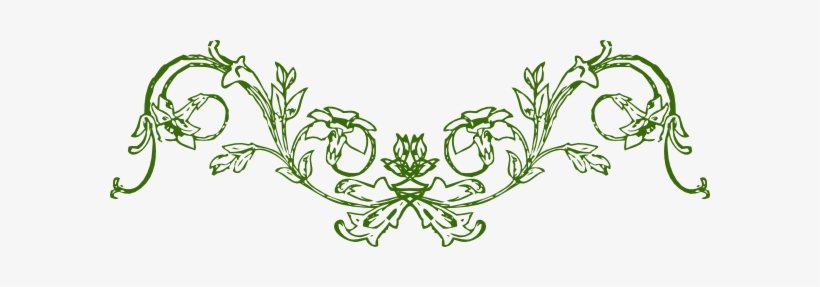 Green Mirrored Flower Frame Clip Art 820x287 Green Mirrored Flower Frame Clip Art