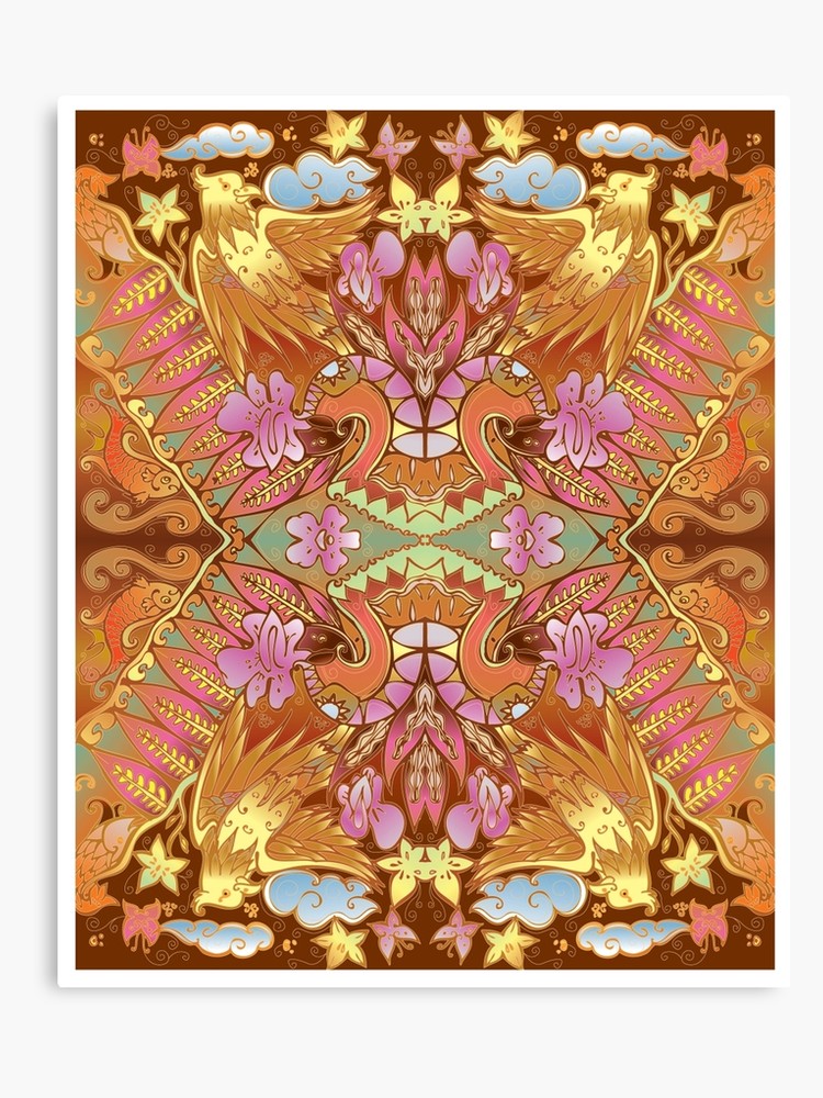 Vector Batik Javanese Indonesia Canvas Print 750x1000 Vector Batik Javanese Indonesia Canvas Print