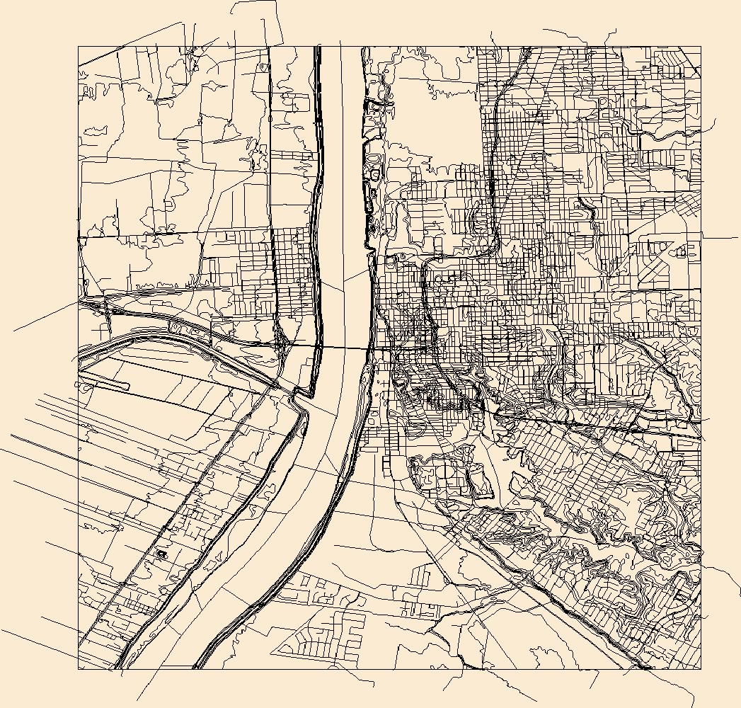 1047x1000 Usgs Topo Map Vector Data