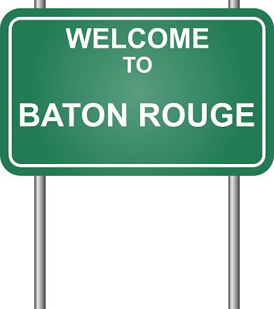391x441 Welcome To Baton Rouge, Green Signal Vector Premium Clipart