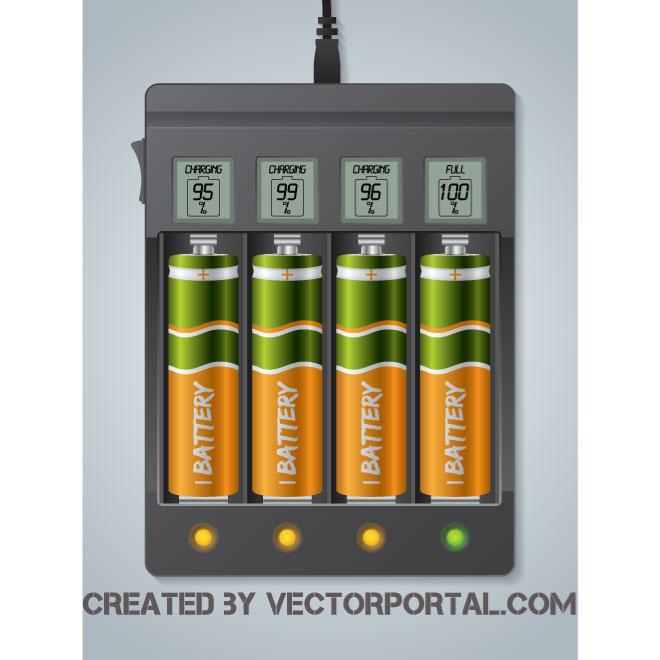 Vector Battery Charger at Collection of Vector