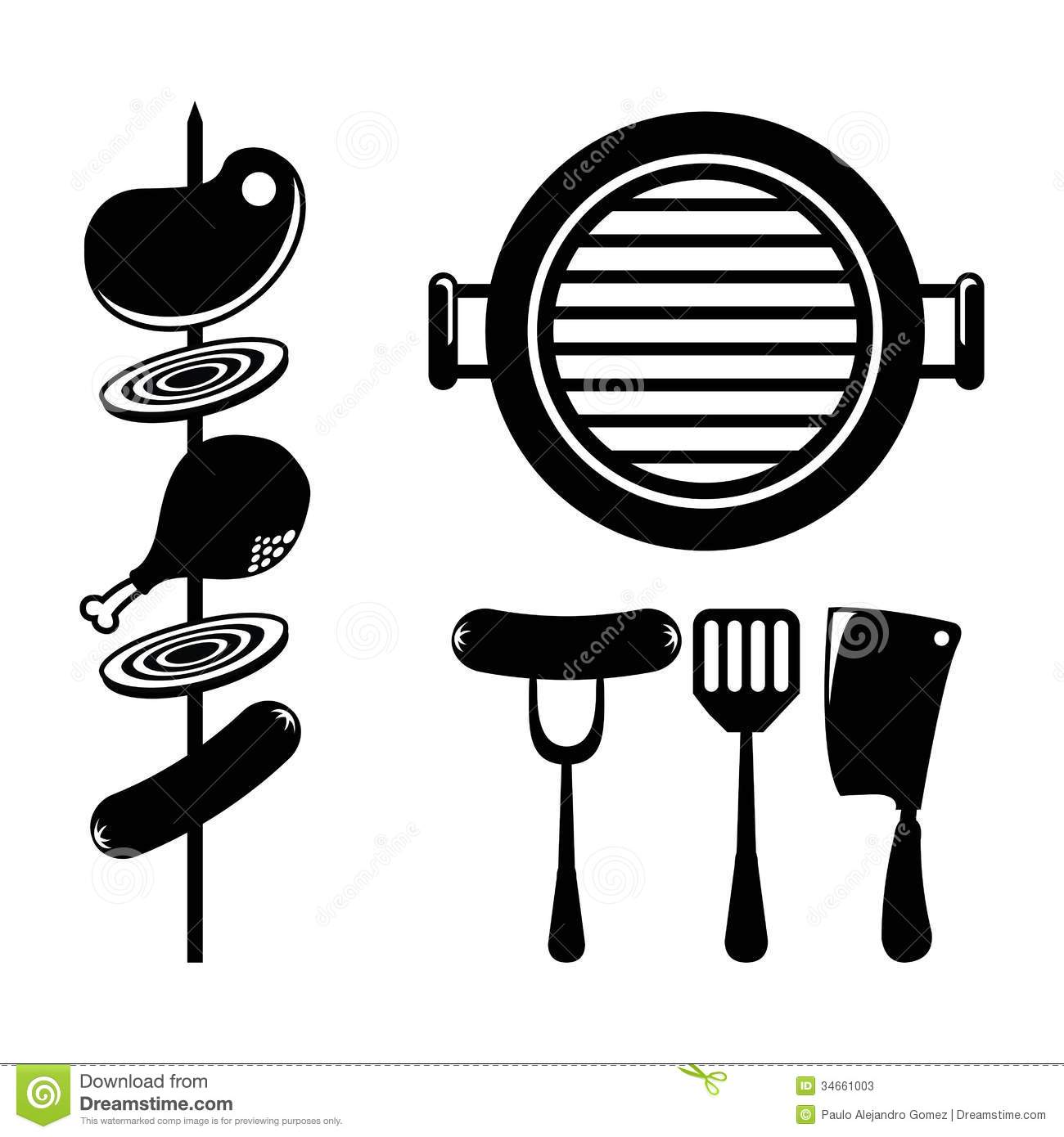 Grill Clipart Vector 1300x1390 Grill Clipart Vector
