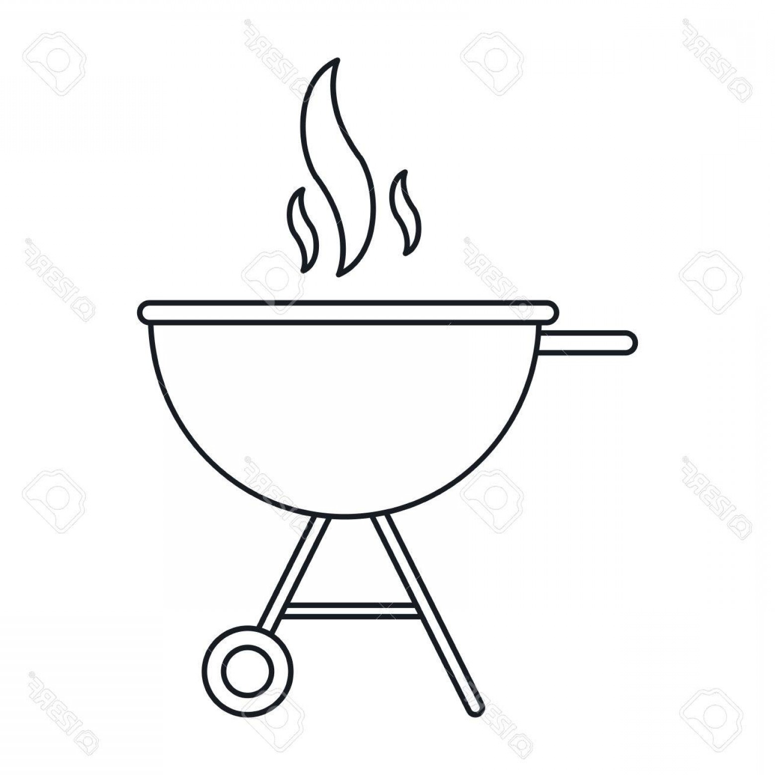 Photostock Vector Bbq Grill Party American Football Outline Vector 1560x1560 Photostock Vector Bbq Grill Party American Football Outline Vector