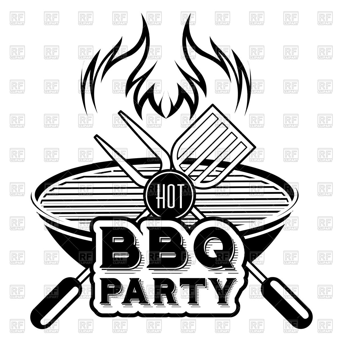 Barbecue Grill Vector Image Of Food And Beverages 1200x1200 Barbecue Grill Vector Image Of Food And Beverages