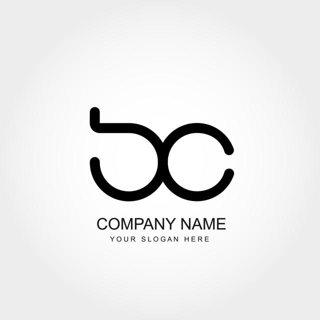 640x640 Initial Letter Bc Logo Template Vector Design Template For Free
