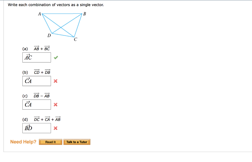 1024x662 Solved Write Each Combination Of Vectors As A Single Vect